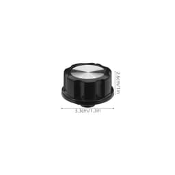 12pcs Black Plastic Stove Knobs Replacement for Oven and Kitchen Use