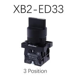 XB2-ED21 ED33 Rotary Switch Self Locking Push Button 2 3 Position 10A 600V