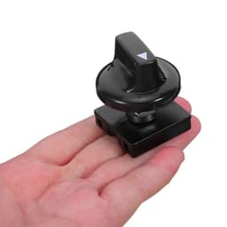 2pcs Position Rotary Fan Switch Replacement with Black Plastic Knob