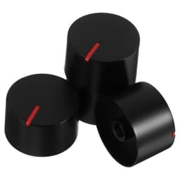 4pcs Gas Stove Control Knobs Metal Black 8mm Switch Hole
