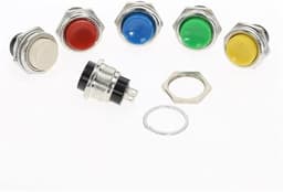 2pcs Push Button Switch Recovery 2 Pins 3A 250V 16m