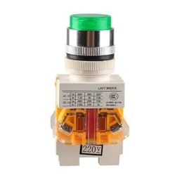 Illuminated Push Button LAY7-11D 24V LED Green