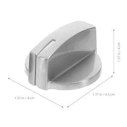 2pcs Alloy Stove Knobs Replacement for Gas Range Kitchen Control Set