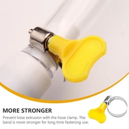 12pcs Plastic Hose Clamp with Screw Knob Adjustment for Flexible Hose
