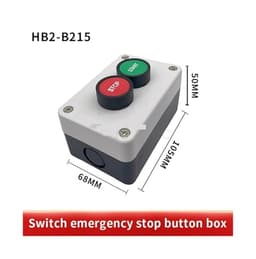 Waterproof Industrial Push Button Switch Box Start Stop 2 Position I/O