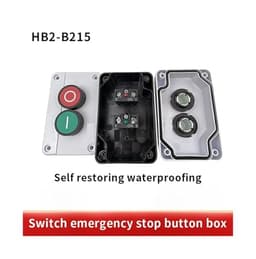 Waterproof Industrial Push Button Switch Box Start Stop 2 Position I/O