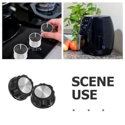12pcs Universal Replacement Stove Knobs Plastic Half