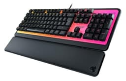 ROCCAT Magma Silent Membrane Switch PC Gaming Keyboard with 5 Zone/10 LED AIMO RGB Top Plate and Det