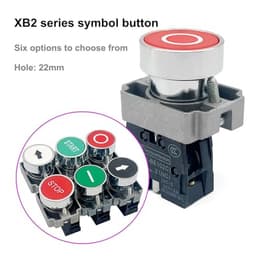 Normally Open Closed Flat Push Button Marking Switch Self-Reset