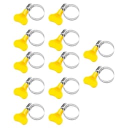 12pcs Plastic Hose Clamp with Screw Knob Adjustment for Flexible Hose