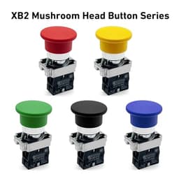 Mushroom Head Push Button Switch with Self Reducing Speed
