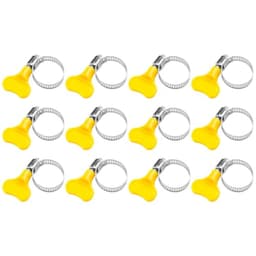 12pcs Plastic Tube Clamp with Screw Knob Adjustment for Flexible Hose