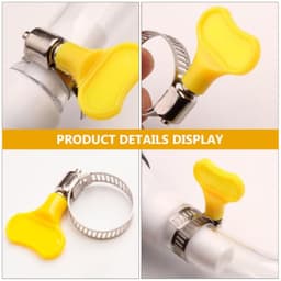 12pcs Plastic Tube Clamp with Screw Knob Adjustment for Flexible Hose