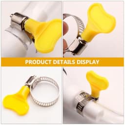 12pcs Plastic Hand-twist Hose Clamp with Knob for Flexible Hose