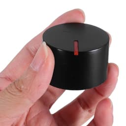 4pcs Gas Stove Control Knobs Metal Black 8mm Switch Hole