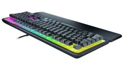 ROCCAT Magma Silent Membrane Switch PC Gaming Keyboard with 5 Zone/10 LED AIMO RGB Top Plate and Det
