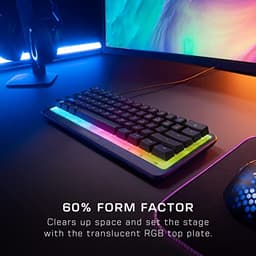ROCCAT Magma Mini - 60% RGB Gaming Keyboard with 5 Programmable Lighting Zones, Membrane Key switche