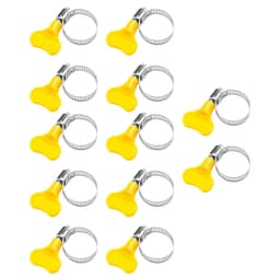 12pcs Plastic Hose Clamp with Screw Knob Adjustment for Flexible Hose
