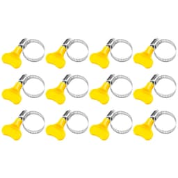 12pcs Plastic Tube Clamp with Screw Knob Adjustment for Flexible Hose