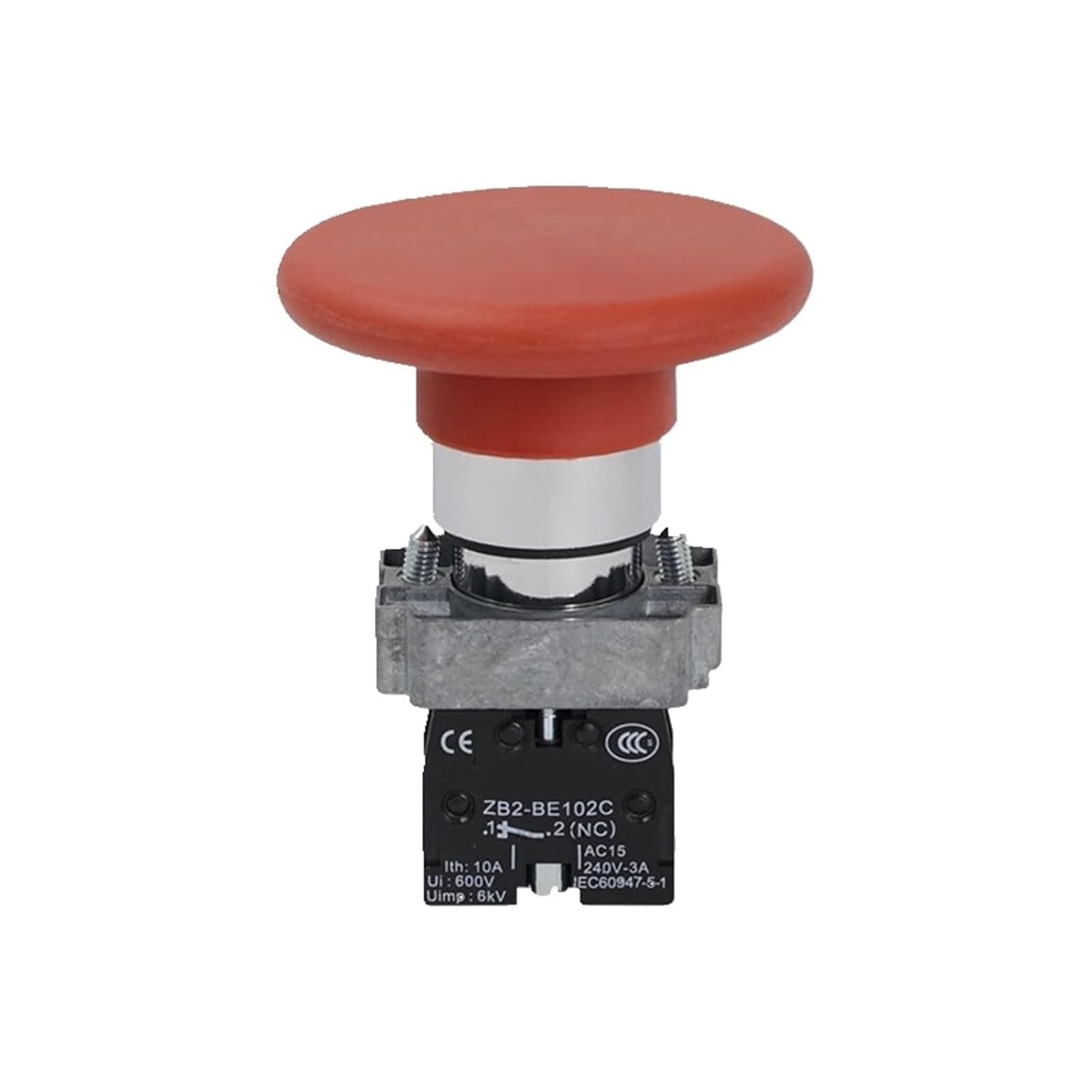 XB2BR Mushroom Push Button Switch Self Reset Normally Open Closed