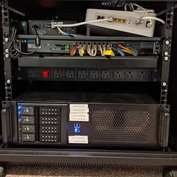 2PCS Power Strip Surge Protector Rack-Mount PDU, 8 Right Angle Outlets Wide-Spaced, Mountable Power 
