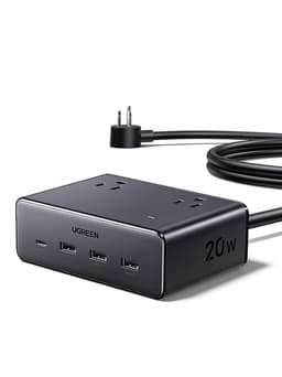 UGREEN 20W 8-Port Cruise Approved Power Strip with 5FT Extension Cord