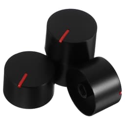 4pcs Gas Stove Control Knobs Metal Black 8mm Switch Hole