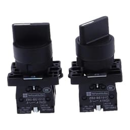 XB2-ED21 ED33 Rotary Switch Self Locking Push Button 2 3 Position 10A 600V