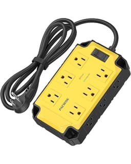 12AC Magnetic Heavy Duty Power Strip, 6.5 FT Extension Cord Surge Protector
