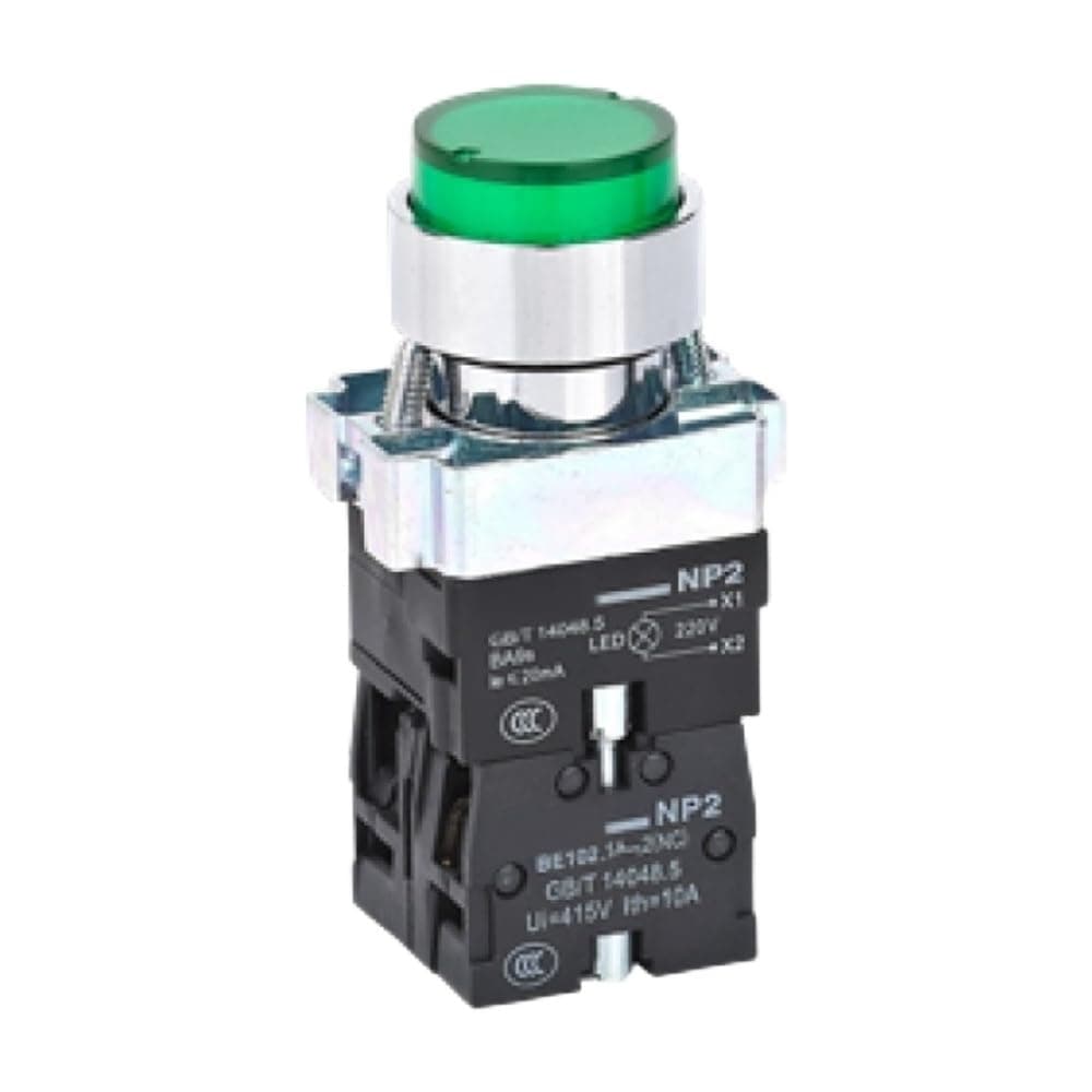 Self-Healing Extended Push Button NP2-BW1361 220V LED