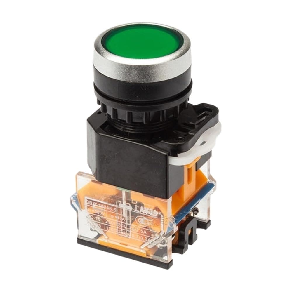 Self-Locking Extended Push Button LAY39B (LA38) -11GNZSD Green AC/DC 24V