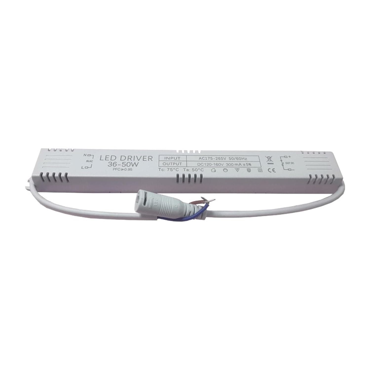 High P no Flicker 36-50W Long External Power Strip Long Constant Current Drive Power PF>0.95 Fluores