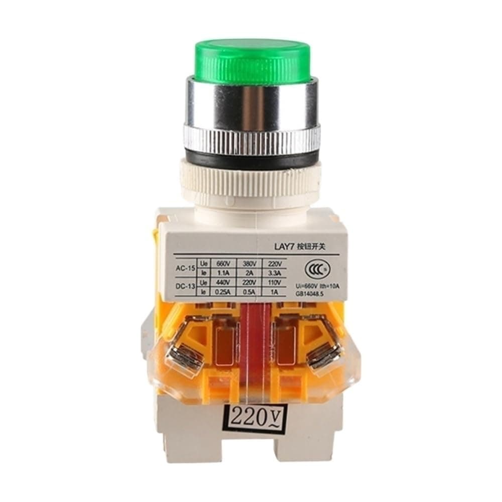 Illuminated Push Button LAY7-11D 24V LED Green