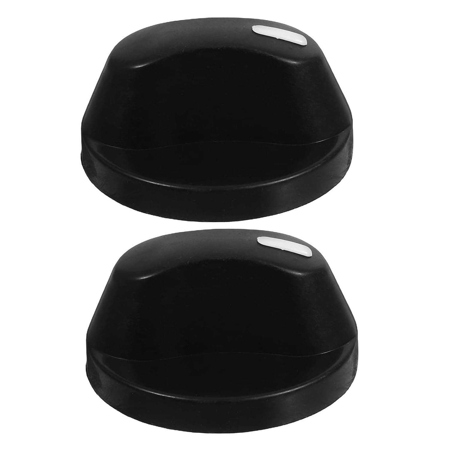 2pcs Gas Stove Control Knob Replacement, Plastic Black, Easy Install