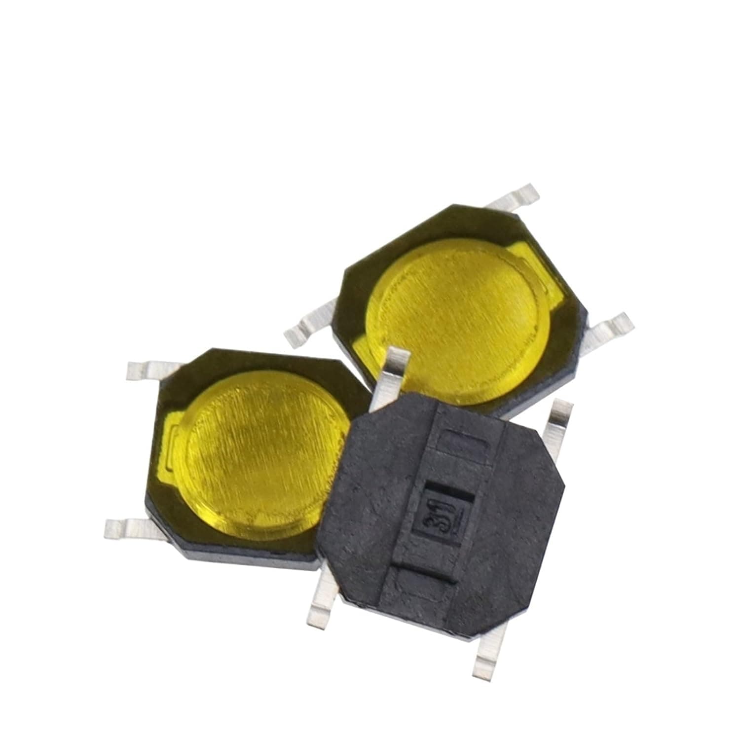 100Pcs DC12V 50mA Membrane Switch 4x4x 0.8MM 4X4X0.8mm Tactile Push Button Tact 4 Pin 4 * 4 * 0. Mic