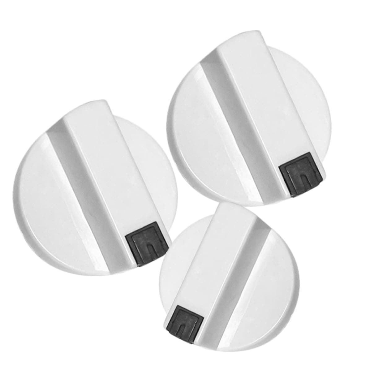3pcs White Plastic Gas Stove Knob for Hot Water Heater Control