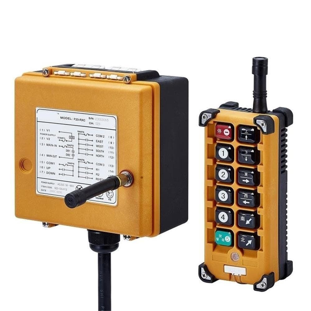 8 Single Speed Push Buttons for Industrial Overhead Crane Electric Hoist F23-A 1Pcs(1TX 1RX 220V UHF