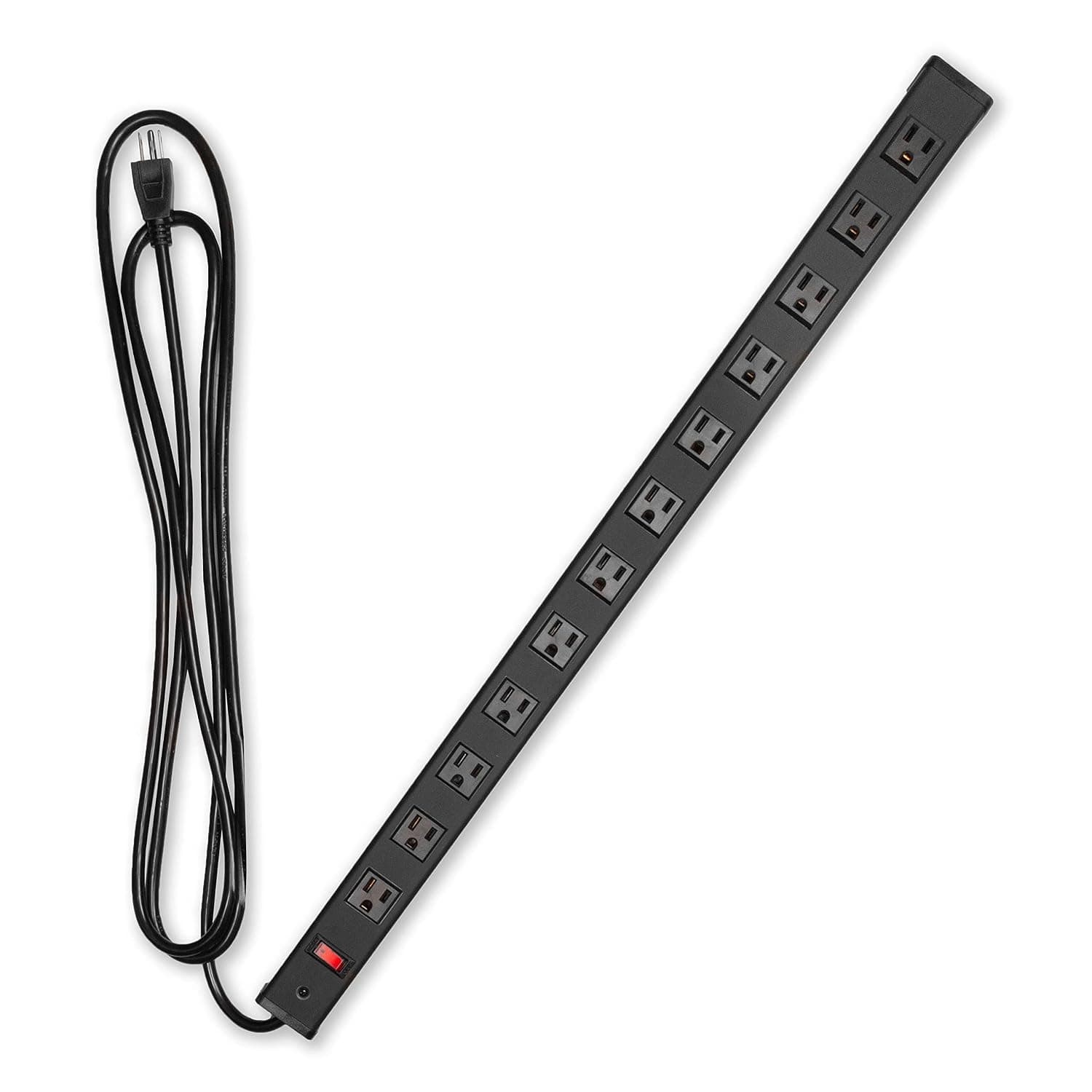 Iron Forge Cable 9 Outlet Surge Protector Power Strip, 9 Ft - Black
