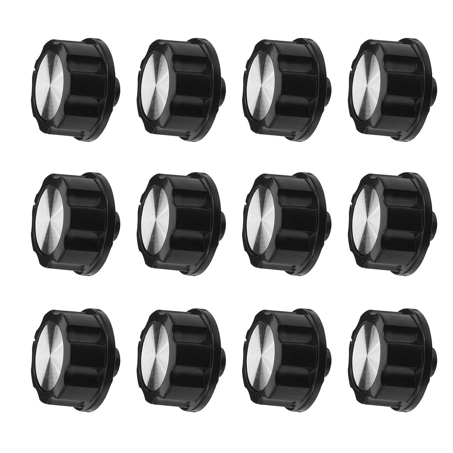 12pcs Replacement Control Knob for Air Fryer and Heater Plastic Black